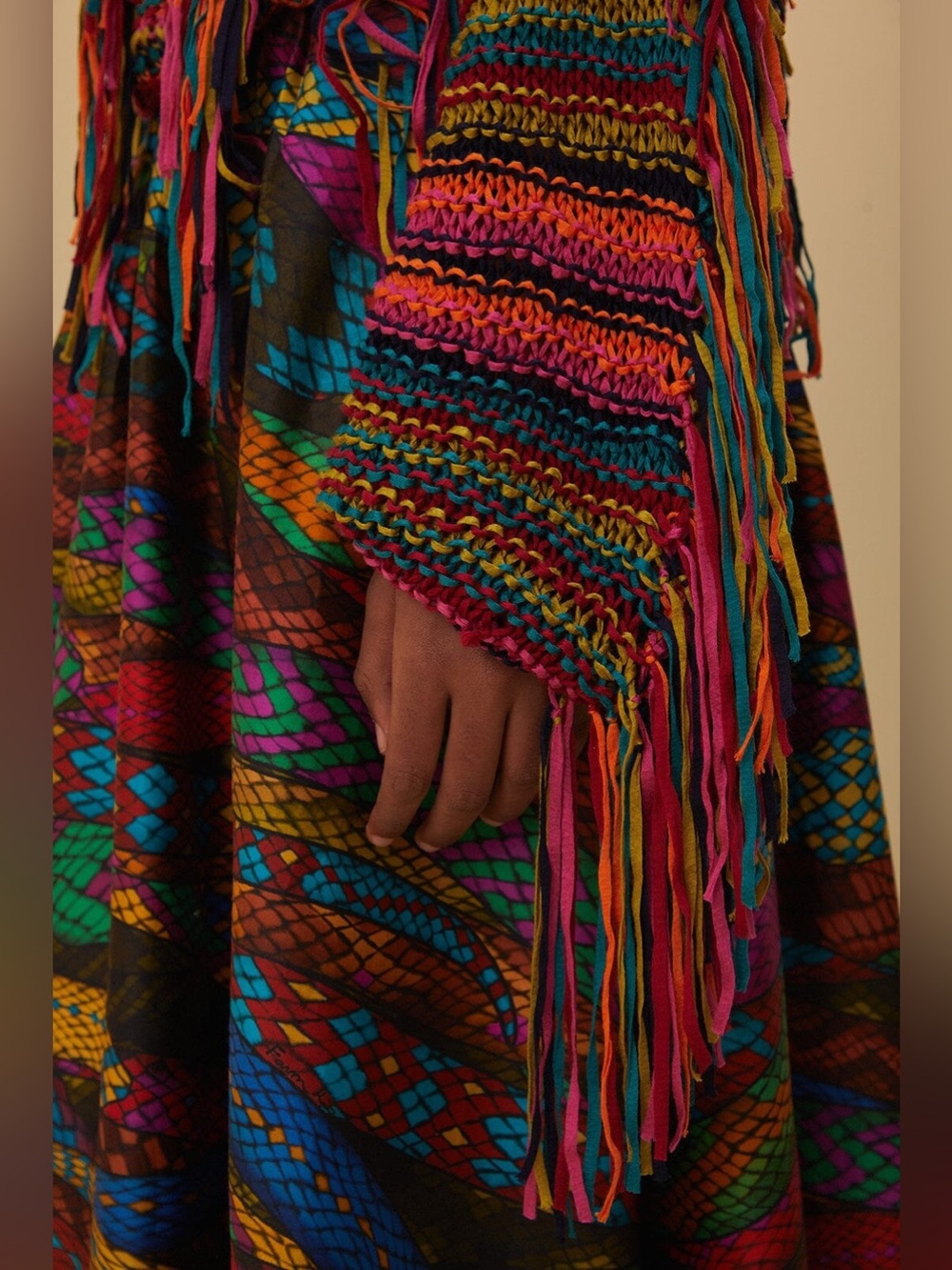 Farm Rio Colorful Stripes Knit Sweater - Picture 4 of 7